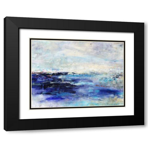 Island Sky Black Modern Wood Framed Art Print with Double Matting by Maas, Jodi