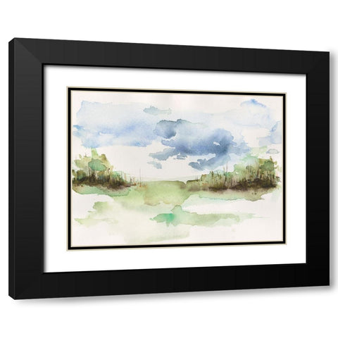 Brush Thickets I Black Modern Wood Framed Art Print with Double Matting by Moore, Regina