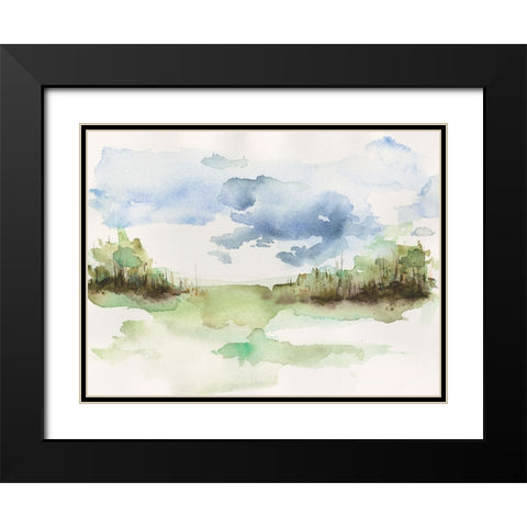 Brush Thickets I Black Modern Wood Framed Art Print with Double Matting by Moore, Regina