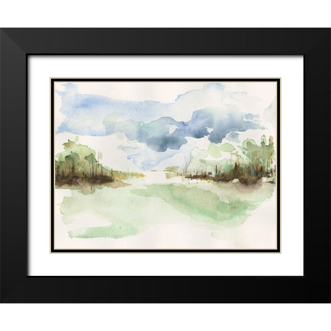 Brush Thickets II Black Modern Wood Framed Art Print with Double Matting by Moore, Regina