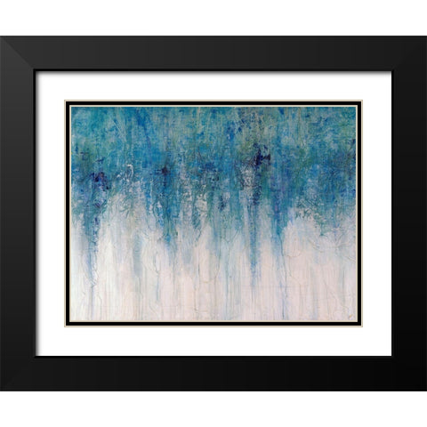 Opal II Black Modern Wood Framed Art Print with Double Matting by Schicker, Joshua