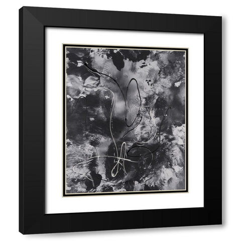 Radical Mix II Black Modern Wood Framed Art Print with Double Matting by Moore, Regina