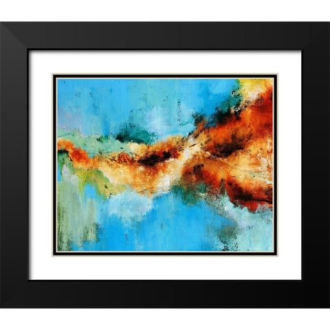 Sun Dance Black Modern Wood Framed Art Print with Double Matting by Edmunds, Sydney