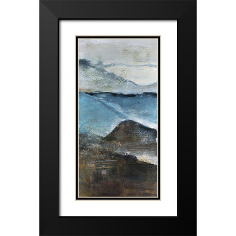 Ancient View I Black Modern Wood Framed Art Print with Double Matting by Bramma, Lila