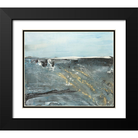 Flow of Love in Ocean II Black Modern Wood Framed Art Print with Double Matting by Bramma, Lila