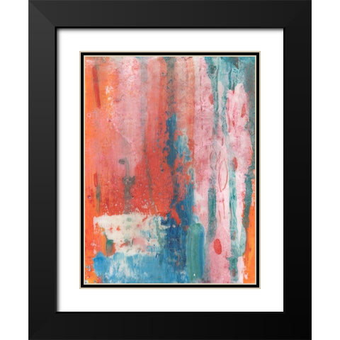 Spring Step I Black Modern Wood Framed Art Print with Double Matting by Kaelber, Renee