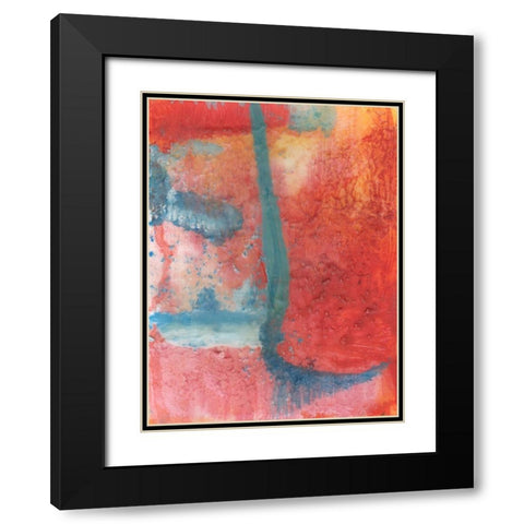 Spring Step II Black Modern Wood Framed Art Print with Double Matting by Kaelber, Renee