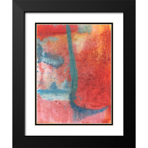 Spring Step II Black Modern Wood Framed Art Print with Double Matting by Kaelber, Renee