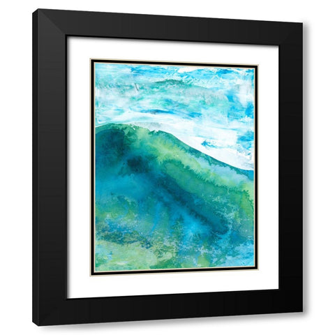 New Air I Black Modern Wood Framed Art Print with Double Matting by Kaelber, Renee