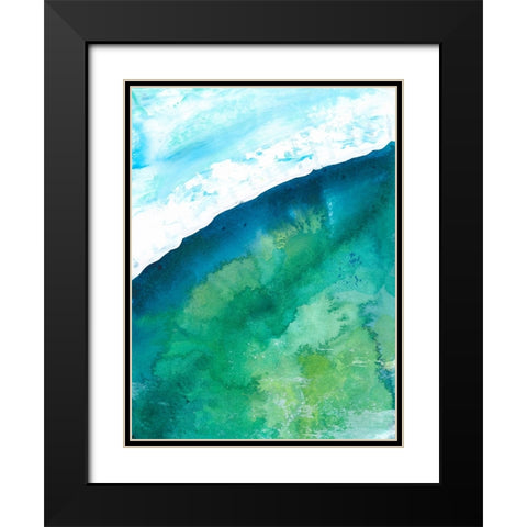 New Air II Black Modern Wood Framed Art Print with Double Matting by Kaelber, Renee