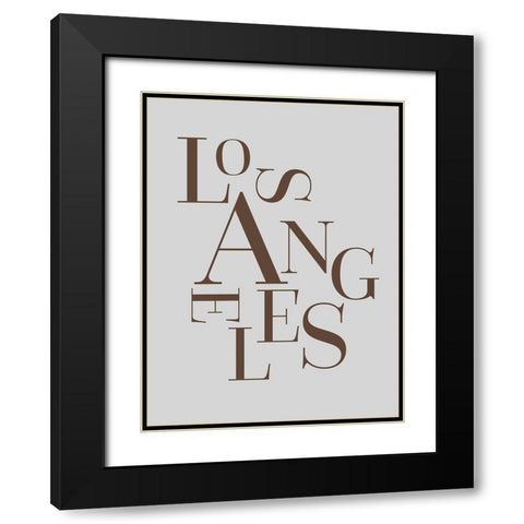 Neutral City Center Type III Black Modern Wood Framed Art Print with Double Matting by Green, Jacob