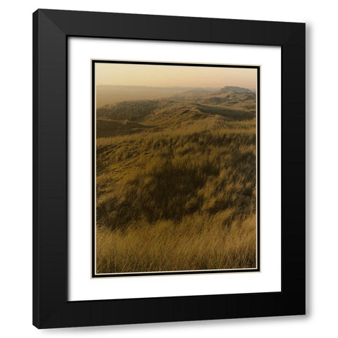 Golden Fog I Black Modern Wood Framed Art Print with Double Matting by Green, Jacob