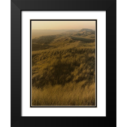Golden Fog I Black Modern Wood Framed Art Print with Double Matting by Green, Jacob
