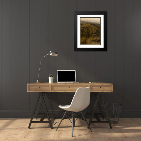 Golden Fog II Black Modern Wood Framed Art Print with Double Matting by Green, Jacob