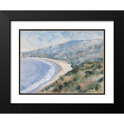 Coastal Mist I Black Modern Wood Framed Art Print with Double Matting by OToole, Tim