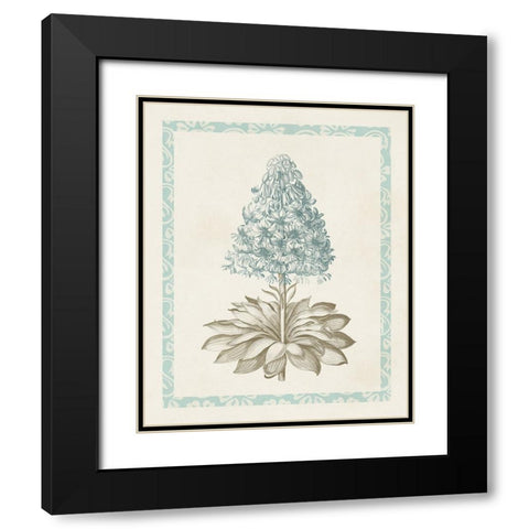 Willow Blue Besler VI Black Modern Wood Framed Art Print with Double Matting by Vision Studio