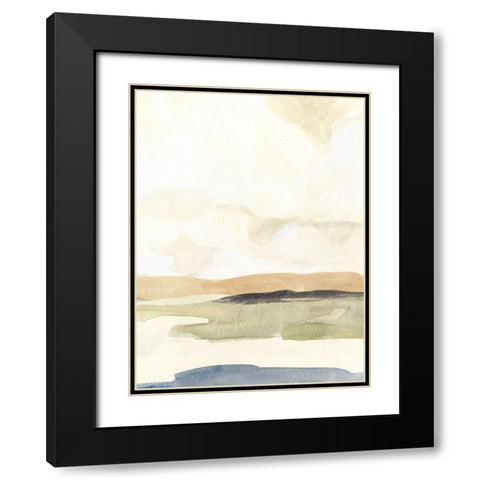 Slate Movement II Black Modern Wood Framed Art Print with Double Matting by Warren, Annie