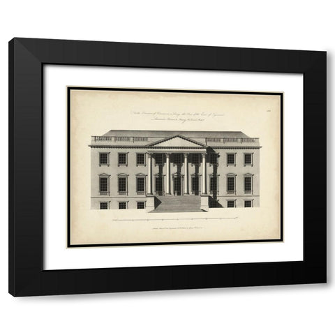 Richardson Architecture II Black Modern Wood Framed Art Print with Double Matting by Richardson, George