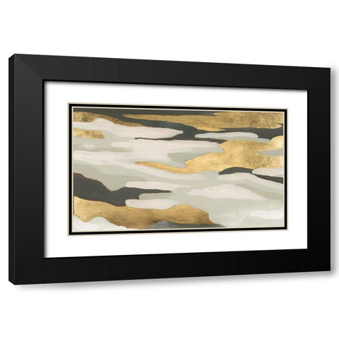 Golden Valley Sands I Black Modern Wood Framed Art Print with Double Matting by Vess, June Erica