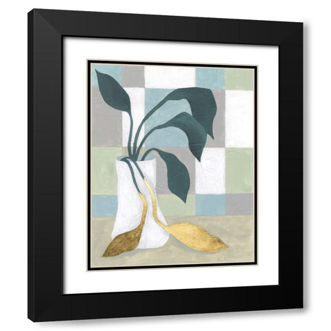 Plant Vased II Black Modern Wood Framed Art Print with Double Matting by Lam, Vanna
