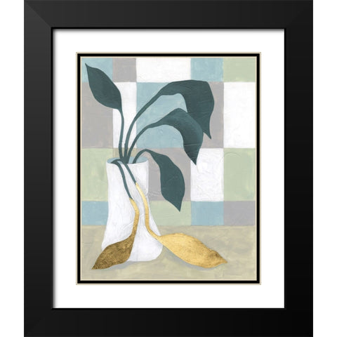 Plant Vased II Black Modern Wood Framed Art Print with Double Matting by Lam, Vanna