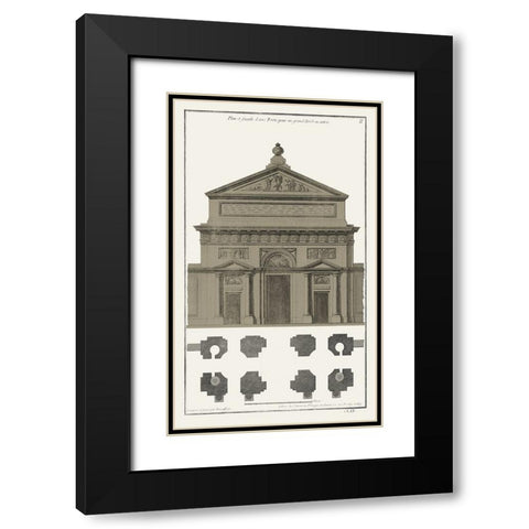 Buildings And Facades II Black Modern Wood Framed Art Print with Double Matting by Vision Studio
