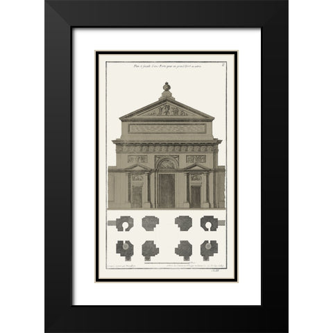 Buildings And Facades II Black Modern Wood Framed Art Print with Double Matting by Vision Studio