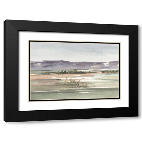 Muted Marsh II Black Modern Wood Framed Art Print with Double Matting by Harper, Ethan