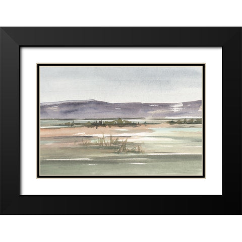 Muted Marsh II Black Modern Wood Framed Art Print with Double Matting by Harper, Ethan