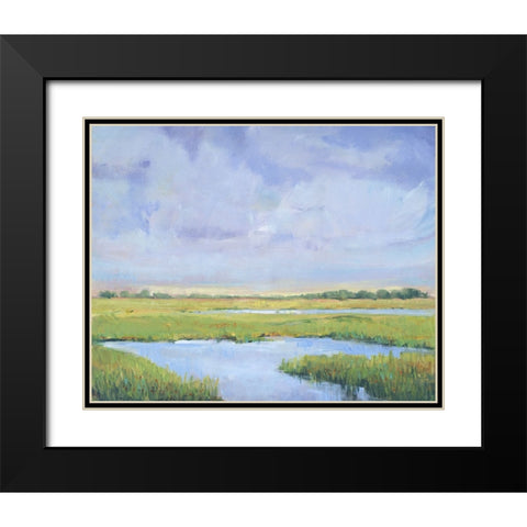 Summer Marsh I Black Modern Wood Framed Art Print with Double Matting by OToole, Tim