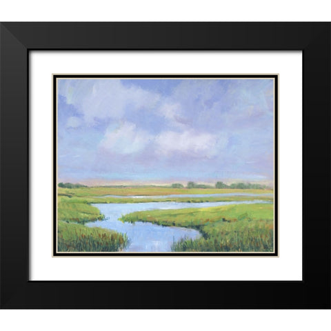 Summer Marsh II Black Modern Wood Framed Art Print with Double Matting by OToole, Tim