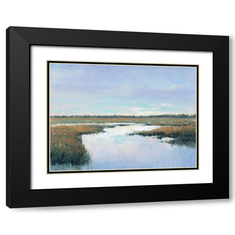 Coastal Plains I Black Modern Wood Framed Art Print with Double Matting by OToole, Tim