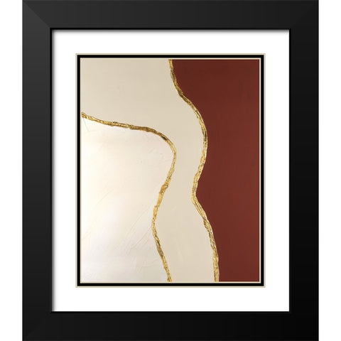 Allspice II Black Modern Wood Framed Art Print with Double Matting by Lam, Vanna