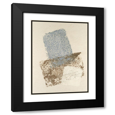 Embellished Scrim II Black Modern Wood Framed Art Print with Double Matting by Lam, Vanna