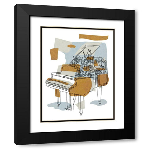 Rehearsal I Black Modern Wood Framed Art Print with Double Matting by Wang, Melissa