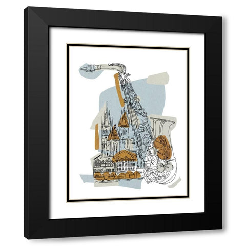 Rehearsal II Black Modern Wood Framed Art Print with Double Matting by Wang, Melissa