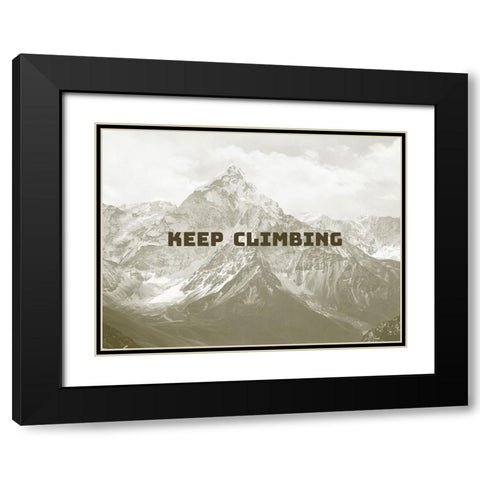 Bro-Inspo VIII Black Modern Wood Framed Art Print with Double Matting by Green, Jacob
