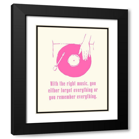 Sweet Melody I Black Modern Wood Framed Art Print with Double Matting by Wang, Melissa