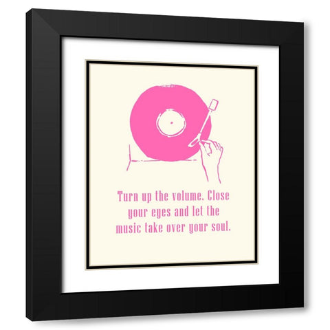 Sweet Melody III Black Modern Wood Framed Art Print with Double Matting by Wang, Melissa