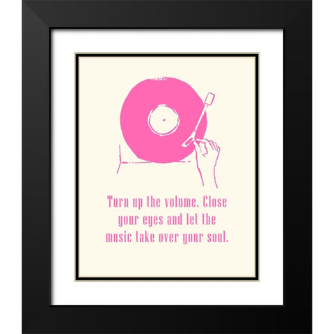 Sweet Melody III Black Modern Wood Framed Art Print with Double Matting by Wang, Melissa