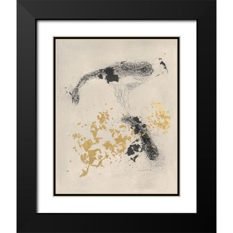 Charcoal Remnants I Black Modern Wood Framed Art Print with Double Matting by Willett, Michael