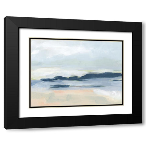 Matala Coast I Black Modern Wood Framed Art Print with Double Matting by Vess, June Erica