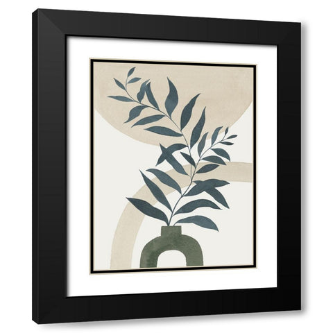 Minimal Vase II Black Modern Wood Framed Art Print with Double Matting by Popp, Grace