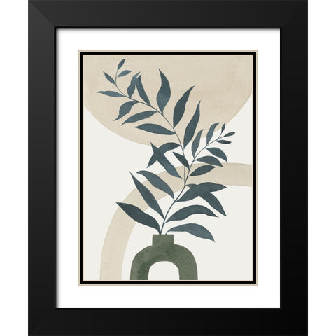 Minimal Vase II Black Modern Wood Framed Art Print with Double Matting by Popp, Grace