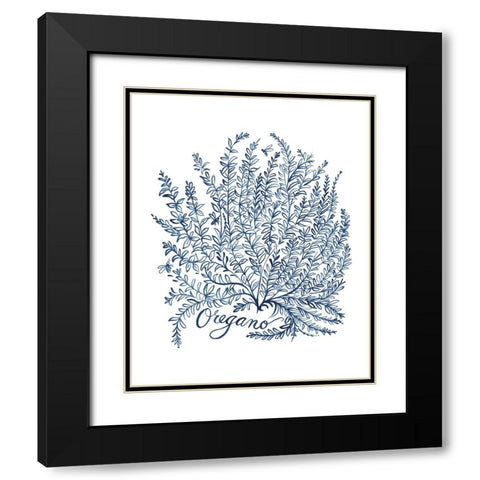 Summer Herb Garden Sketches II Black Modern Wood Framed Art Print with Double Matting by Marr, Laura