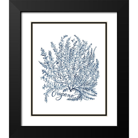 Summer Herb Garden Sketches II Black Modern Wood Framed Art Print with Double Matting by Marr, Laura