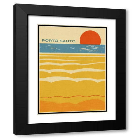 Summer Abroad I Black Modern Wood Framed Art Print with Double Matting by Green, Jacob