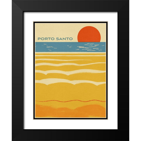Summer Abroad I Black Modern Wood Framed Art Print with Double Matting by Green, Jacob