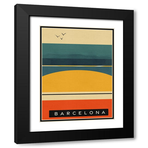 Summer Abroad II Black Modern Wood Framed Art Print with Double Matting by Green, Jacob