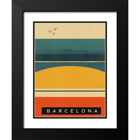 Summer Abroad II Black Modern Wood Framed Art Print with Double Matting by Green, Jacob